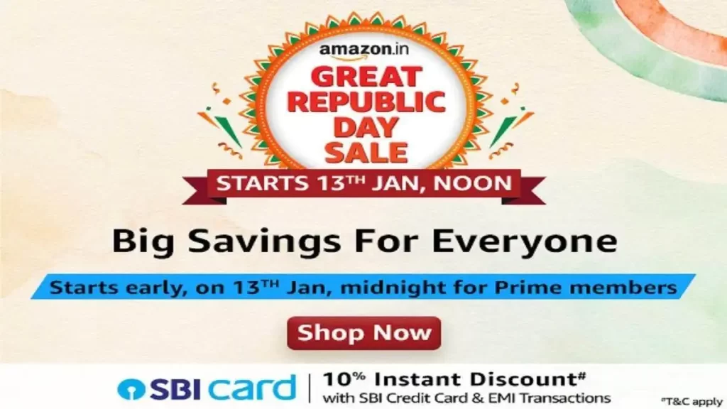 There will be savings only from January 13, 2024, the first big Amazon Great Republic Day Sale of the year has been announced, get ready